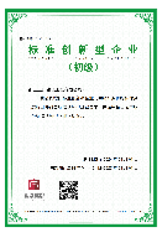 标准创新型企业 (初级)